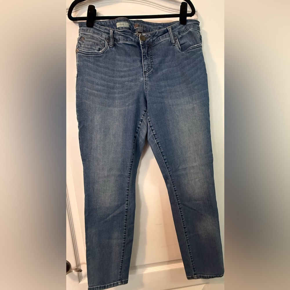 Kut from the Kloth Women's Boyfriend Mid Blue Skinny Jeans